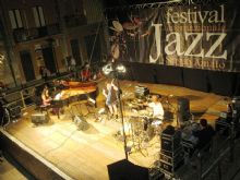 Il palco del Festival a Canicattini Bagni